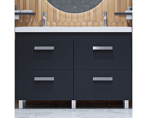 Тумба под раковину Velvex Orlando 120 tn.ORL.CLA.120.4Y Графит