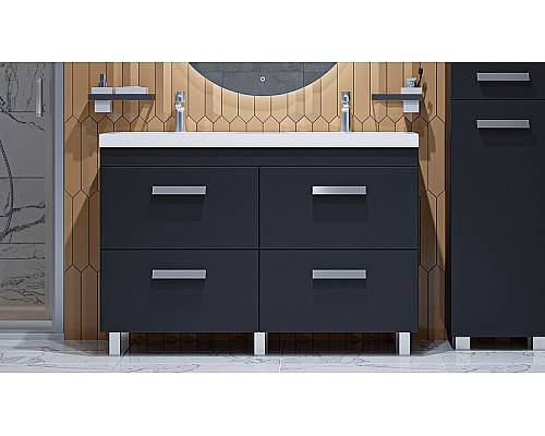 Тумба под раковину Velvex Orlando 120 tn.ORL.CLA.120.4Y Графит