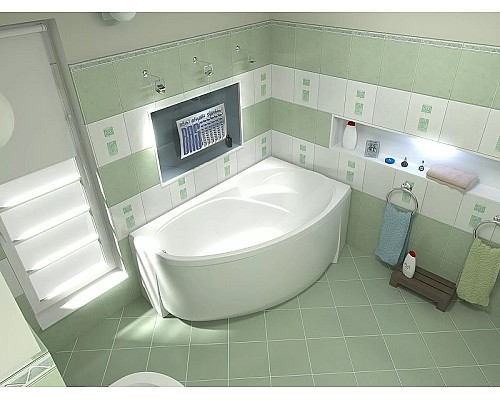 Акриловая ванна Bas Флорида 160x88 R В 00039 без гидромассажа