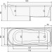 Акриловая ванна Timo Kata 180x80 без гидромассажа