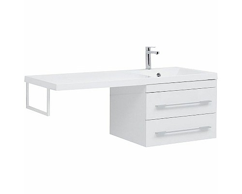 Тумба с раковиной Aquanet Нота 120 R 240161 подвесная Белая