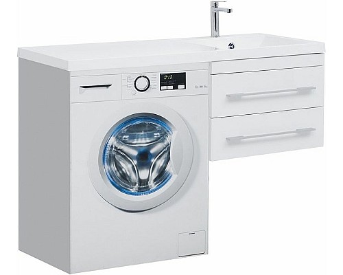 Тумба с раковиной Aquanet Нота 120 R 240161 подвесная Белая