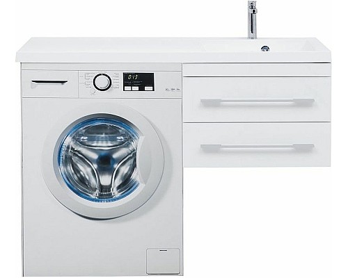 Тумба с раковиной Aquanet Нота 120 R 240161 подвесная Белая