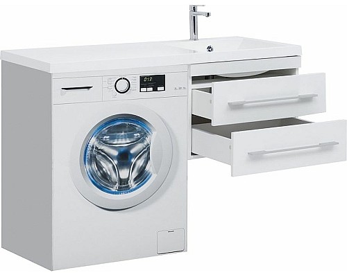 Тумба с раковиной Aquanet Нота 120 R 240161 подвесная Белая