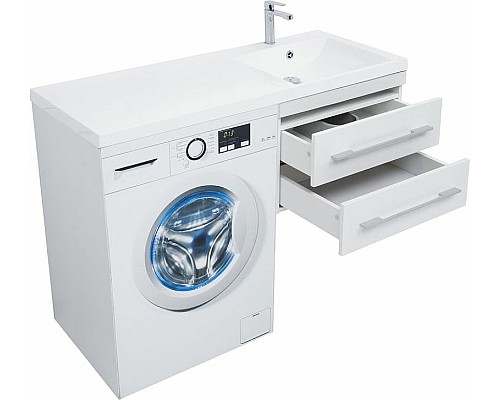 Тумба с раковиной Aquanet Нота 120 R 240161 подвесная Белая