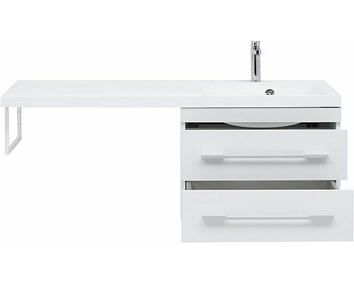 Тумба с раковиной Aquanet Нота 120 R 240161 подвесная Белая