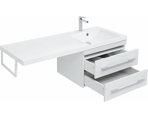 Тумба с раковиной Aquanet Нота 120 R 240161 подвесная Белая