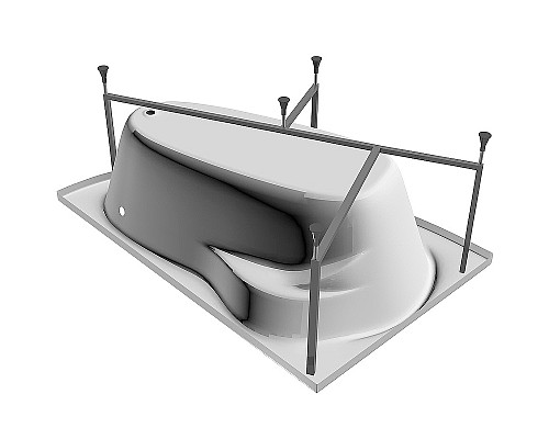 Акриловая ванна Relisan Adara 170x100 R Гл000013732 без гидромассажа