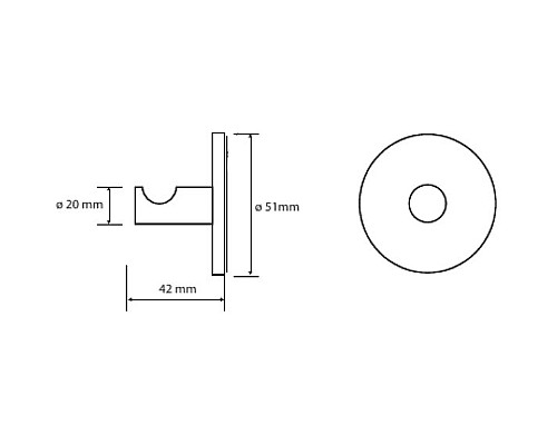 Крючок Bemeta Omega 104206262 Хром