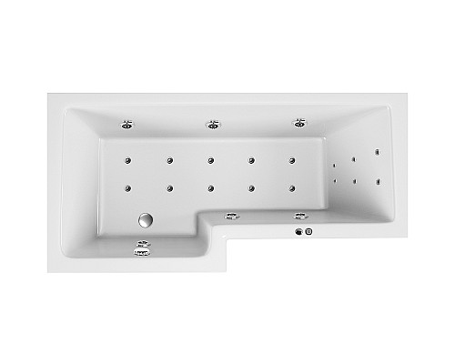 Акриловая ванна Vayer Options 165x85 L Гл000023294 без гидромассажа