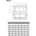 Акриловая ванна Vayer Milana 190x80 Гл000025934 без гидромассажа