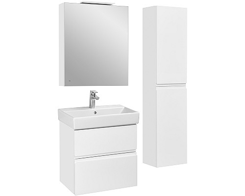 Зеркальный шкаф Roca Oleta 60 L A857645501 с подсветкой Белый матовый