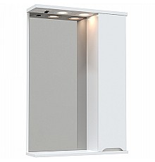 Зеркало со шкафом Avanti Uno 70 R 00709 с подсветкой Белое глянцевое