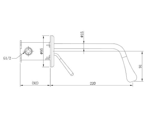 Смеситель для раковины Boch Mann Tropfen BM8928 Никель матовый