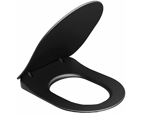 Сиденье для унитаза Ravak Uni Chrome X01795 Черное матовое с Микролифтом