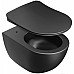 Сиденье для унитаза Ravak Uni Chrome X01795 Черное матовое с Микролифтом