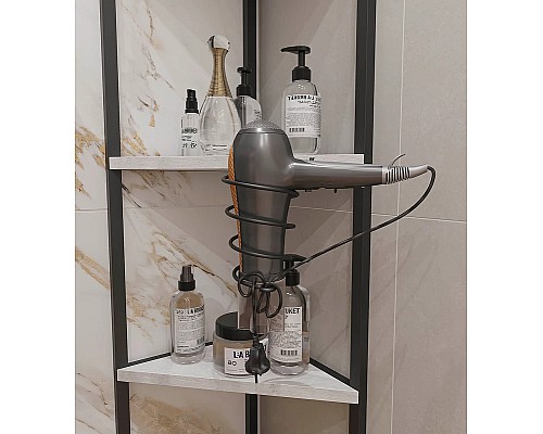 Держатель для фена DIWO Смоленск П16071 Черный муар