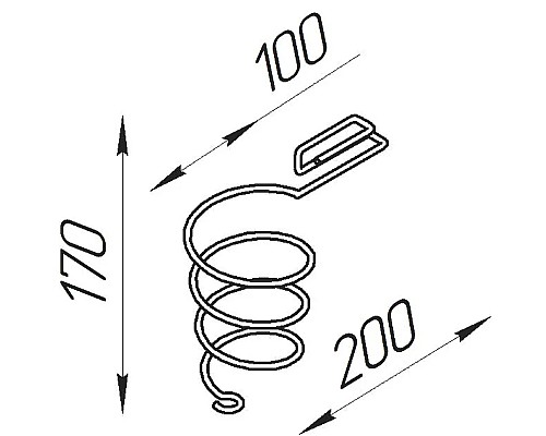 Держатель для фена DIWO Смоленск П16071 Черный муар