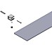 Стеклянная полка STWORKI Glass Shelf 80 3GW264TTKK000 Черная