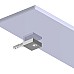 Стеклянная полка STWORKI Glass Shelf 80 3GW264TTKK000 Черная