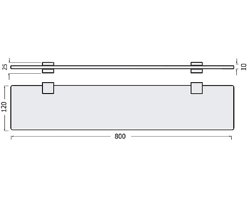 Стеклянная полка STWORKI Glass Shelf 80 3GW264TTKK000 Черная Стеклянная полка STWORKI Glass Shelf 80 3GW264TTKK000 Черная