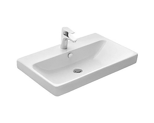 Тумба с раковиной STWORKI Кронборг 70 477801 Темное дерево Серая