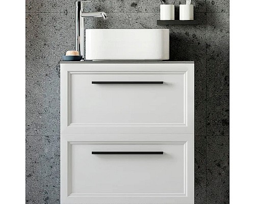 Тумба с раковиной STWORKI Эстерсунд 60 459728 подвесная Белая матовая Роверелла