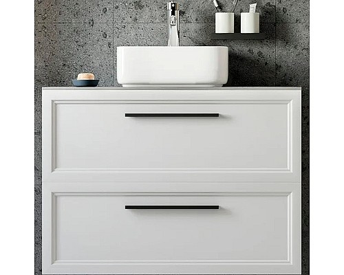 Тумба с раковиной STWORKI Эстерсунд 90 460318 подвесная Белая матовая Роверелла