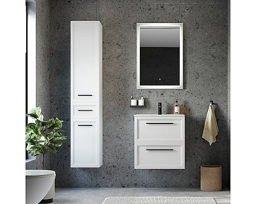Комплект мебели для ванной STWORKI Эстерсунд 60 440919 подвесной Белый матовый
