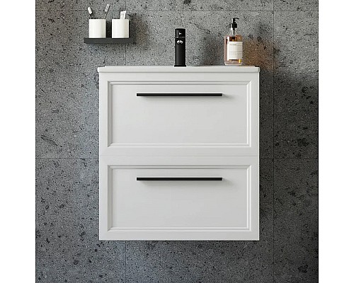 Комплект мебели для ванной STWORKI Эстерсунд 60 440919 подвесной Белый матовый