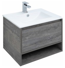 Тумба с раковиной STWORKI Карлстад 60 418832 подвесная Дуб рошелье