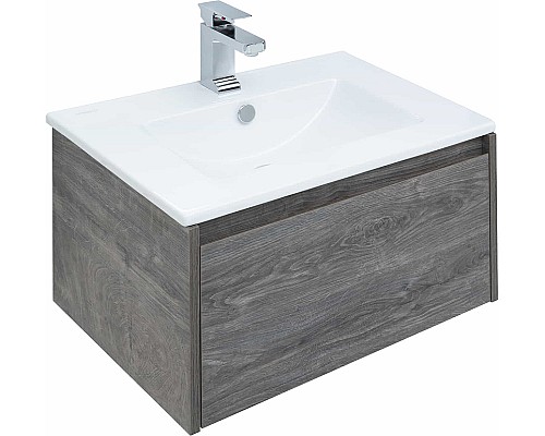 Тумба с раковиной STWORKI Карлстад 60 418832 подвесная Дуб рошелье