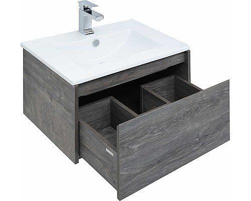 Тумба с раковиной STWORKI Карлстад 60 418832 подвесная Дуб рошелье