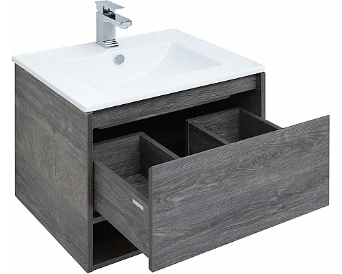 Тумба с раковиной STWORKI Карлстад 60 418832 подвесная Дуб рошелье