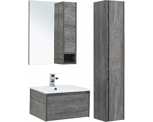 Тумба с раковиной STWORKI Карлстад 60 418832 подвесная Дуб рошелье