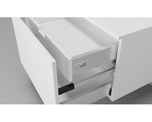 Комплект мебели для ванной STWORKI Ольборг 80 482613 подвесная Белая матовая Дуб карпентер