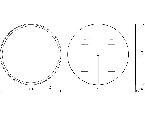 Комплект мебели для ванной STWORKI Ольборг 80 486638 подвесная Белая матовая Дуб французский