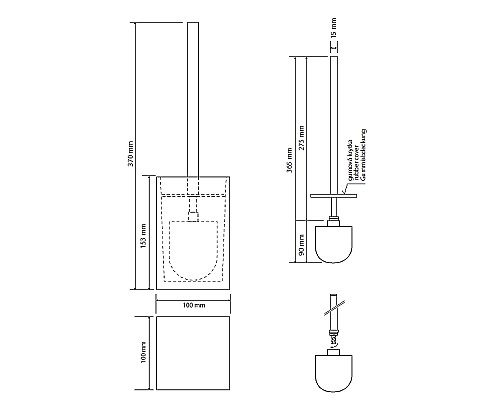 Ершик для унитаза Bemeta Vista 120113316-102 Синий