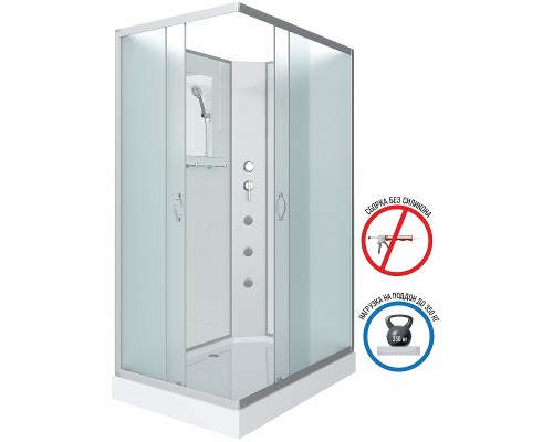 Душевая кабина Niagara Classic 120х80 NG-43285-14QBKG с гидромассажем