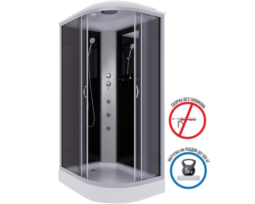 Душевая кабина Niagara Classic 120х80 L NG-3512-14LG с гидромассажем