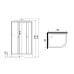 Душевая кабина Niagara Classic 120х80 L NG-3512-14LG с гидромассажем