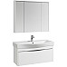 Комплект мебели для ванной STWORKI Хельсинки 100 411900 подвесной Белый глянец