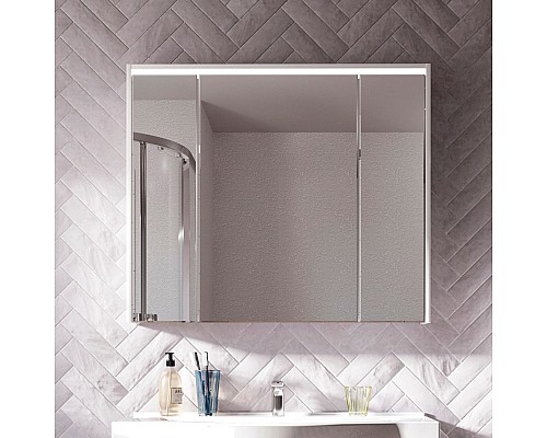 Комплект мебели для ванной STWORKI Хельсинки 100 411900 подвесной Белый глянец