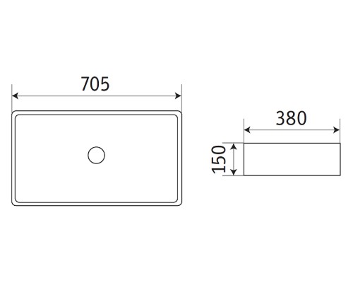 Раковина-чаша CeramaLux 70 78576 Белая глянцевая