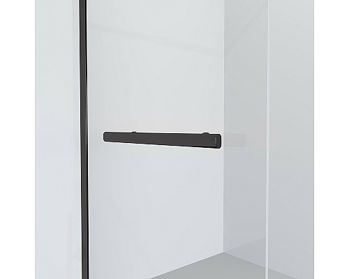 Душевая перегородка Niagara Nova 100 NG-681-10BLACK профиль Черный стекло прозрачное