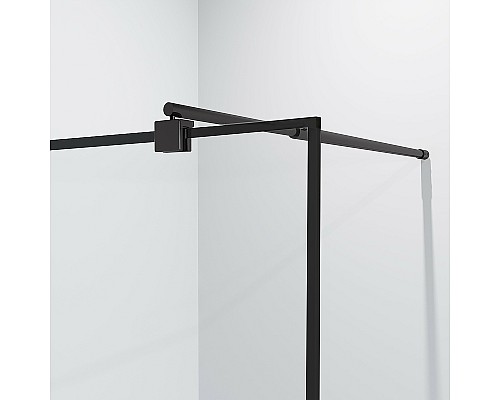 Душевая перегородка Niagara Nova 110 NG-687-11BLACK профиль Черный стекло прозрачное