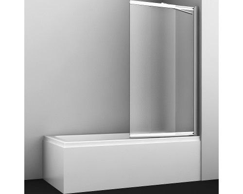 Шторка на ванну WasserKRAFT Main 100 41S02-100R Matt glass Fixed профиль Хром стекло матовое