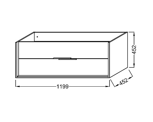 Тумба под раковину Jacob Delafon Vivienne 120 EB1669-E75-E75 подвесная Дуб давос натуральный
