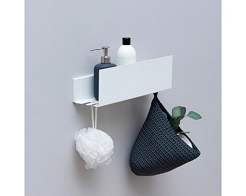 Металлическая полка Aquanet Магнум 40 302230 Белая матовая