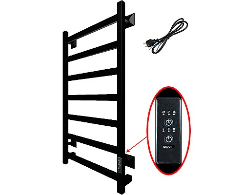 Электрический полотенцесушитель Тругор ПЭК 20кв СП 80x50 Черный